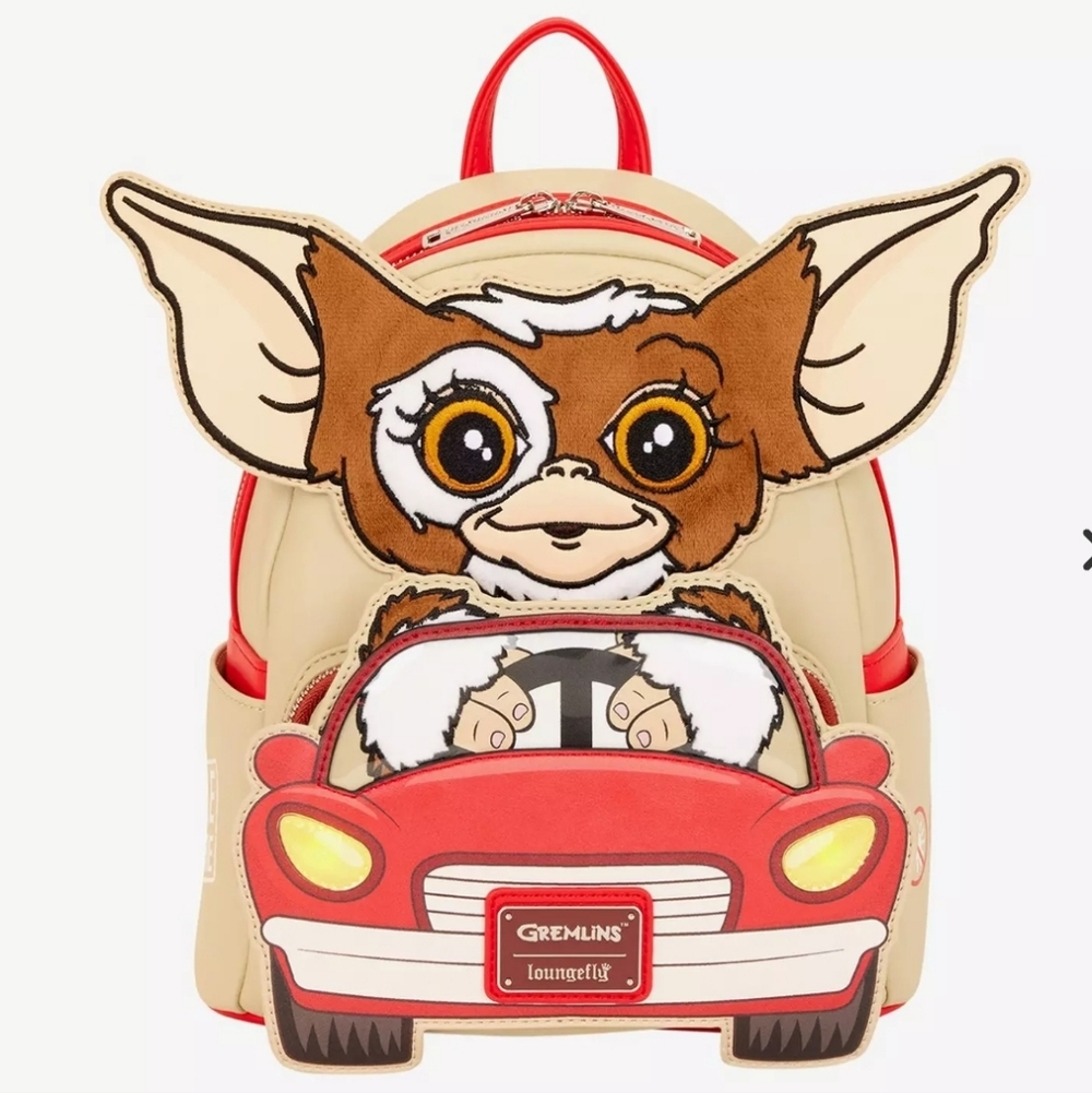 Loungefly Gremlins Gizmo in Car Light-Up Figural Mini Backpack